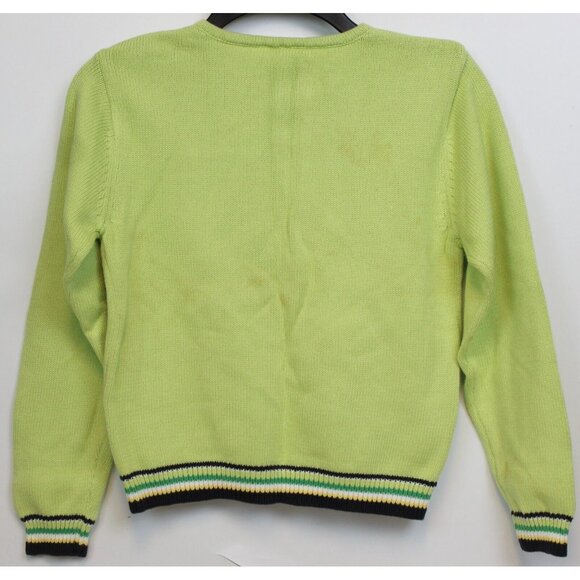 NEW 2006/05 Gymboree Prep Sweater 10 Spring Tulip Turtle Cardigan Sequins Ribbon - Picture 6 of 12